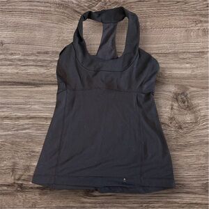 Lululemon Athletica Gray Fitted Sleeveless Tank Top